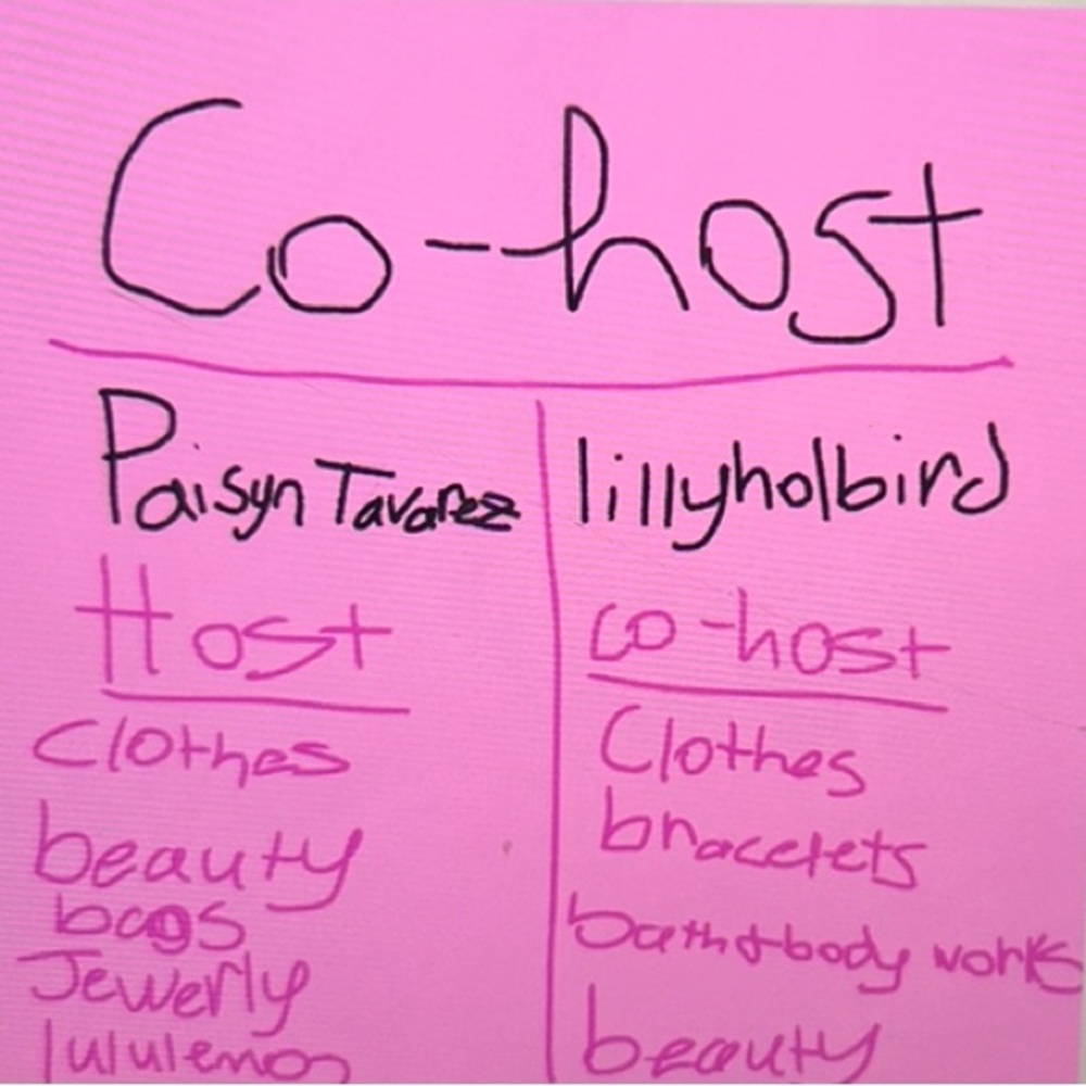 Co host with lillyholbird
